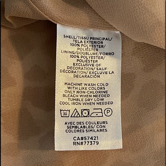 ANN TAYLOR Leopard Print Lace Trim Cami In Spiced Taupe - Picture 10 of 11